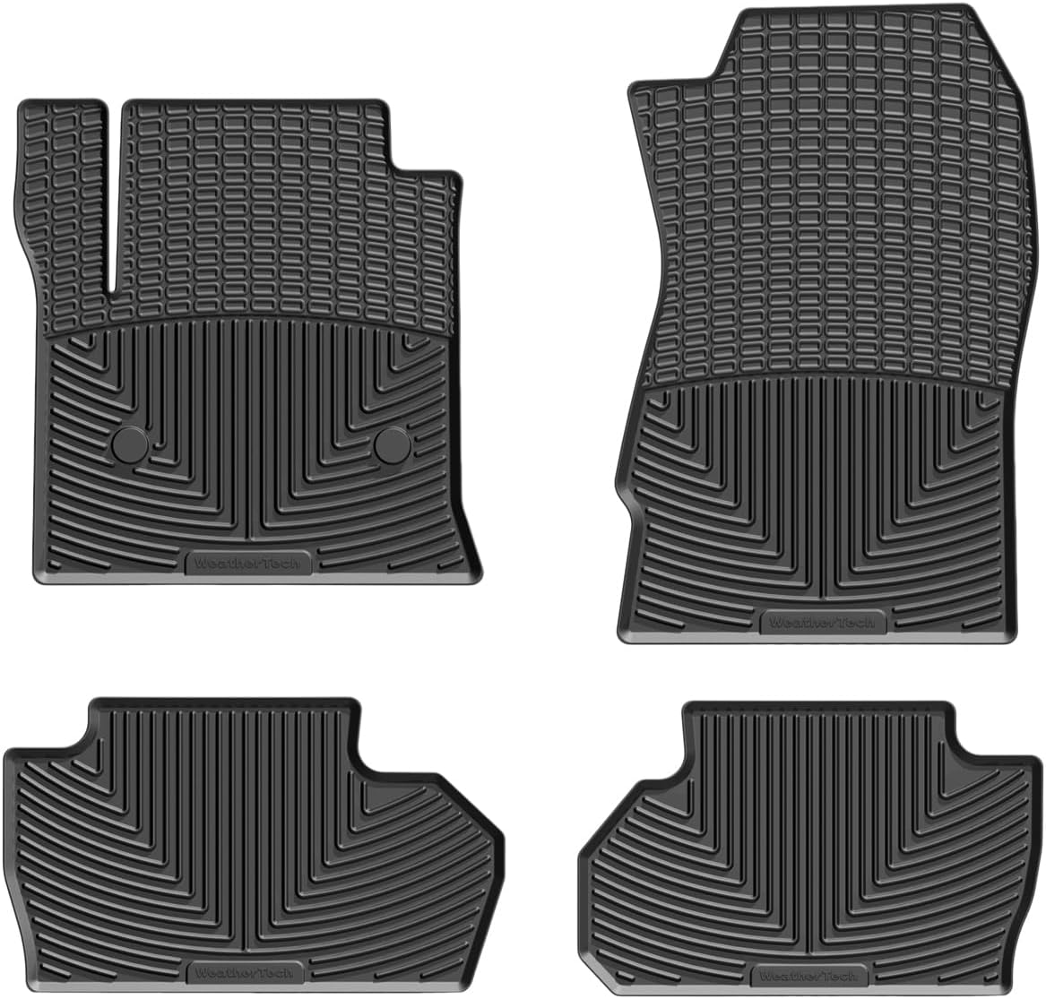 WeatherTech All-Weather Floor Mats for GMC Sierra 1500, Silverado 2500HD/3500HD, Silverado LD 1500-1st & 2nd Row (WTXB309310), Black