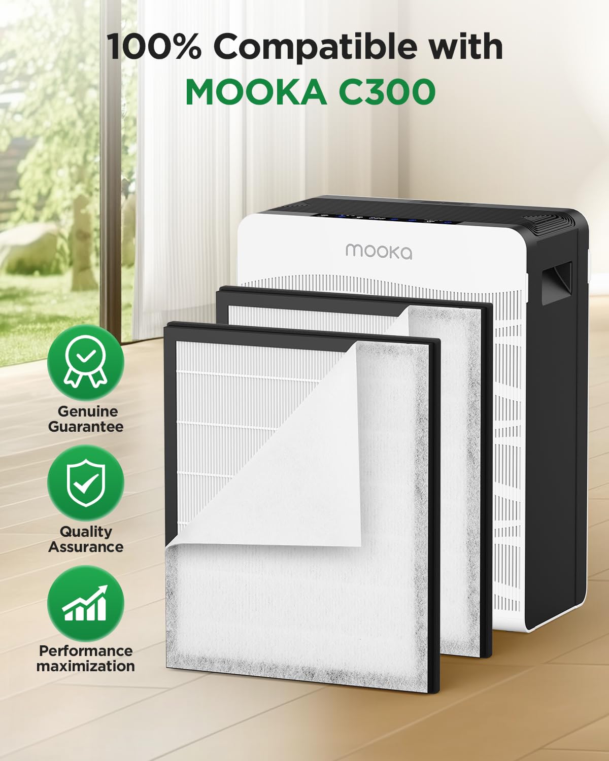 Amazon.com: MOOKA C300 Air Purifier Offical Replacement Filter