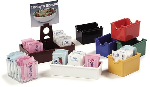 Miniatura 2 de Carlisle FoodService Products Crystalite - Organizador de azúcar para cocinas, plástico, 20 paquetes, transparente, (paquete de 24)