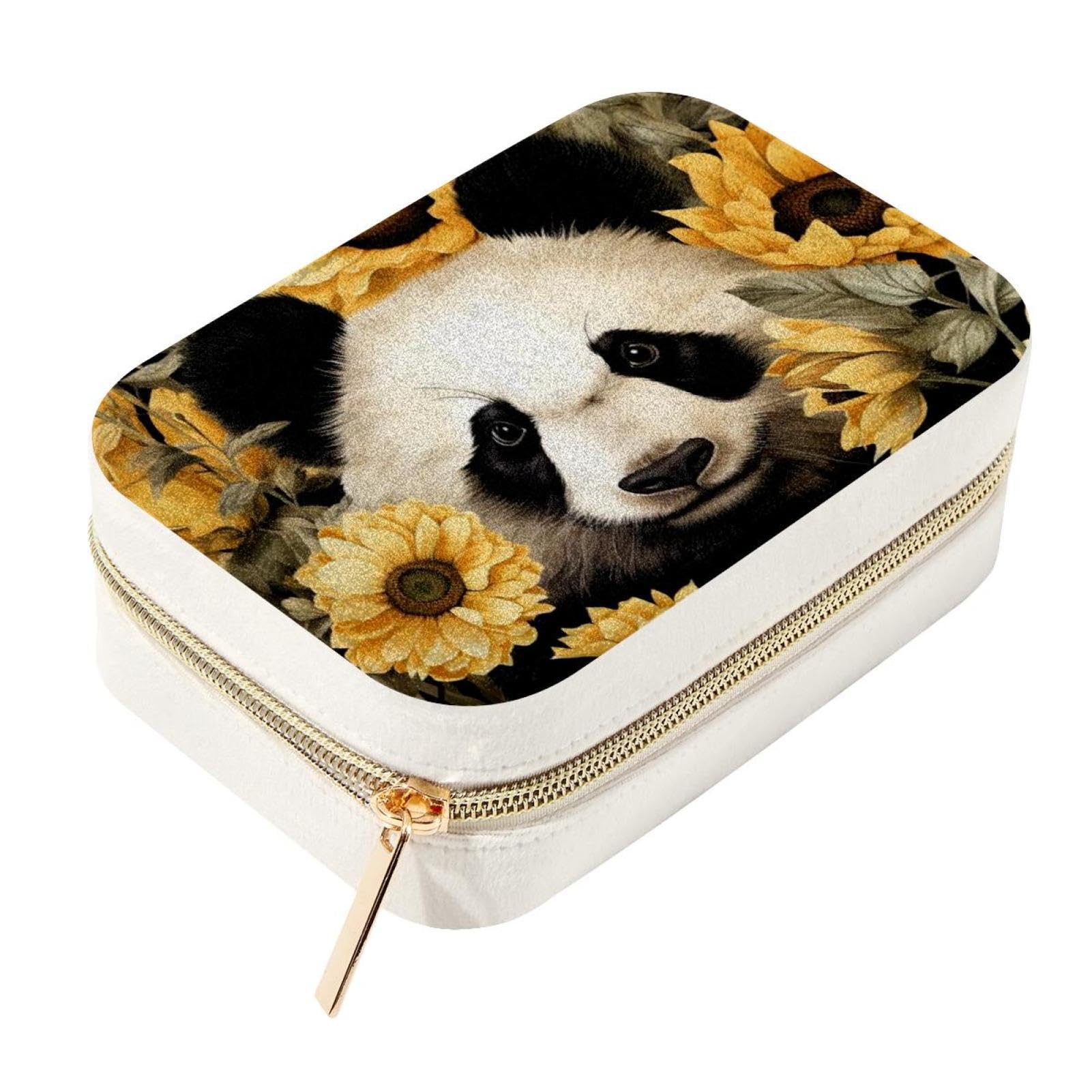 Boîte à bijoux de voyage panda : finis les colliers emmêlés en vacances