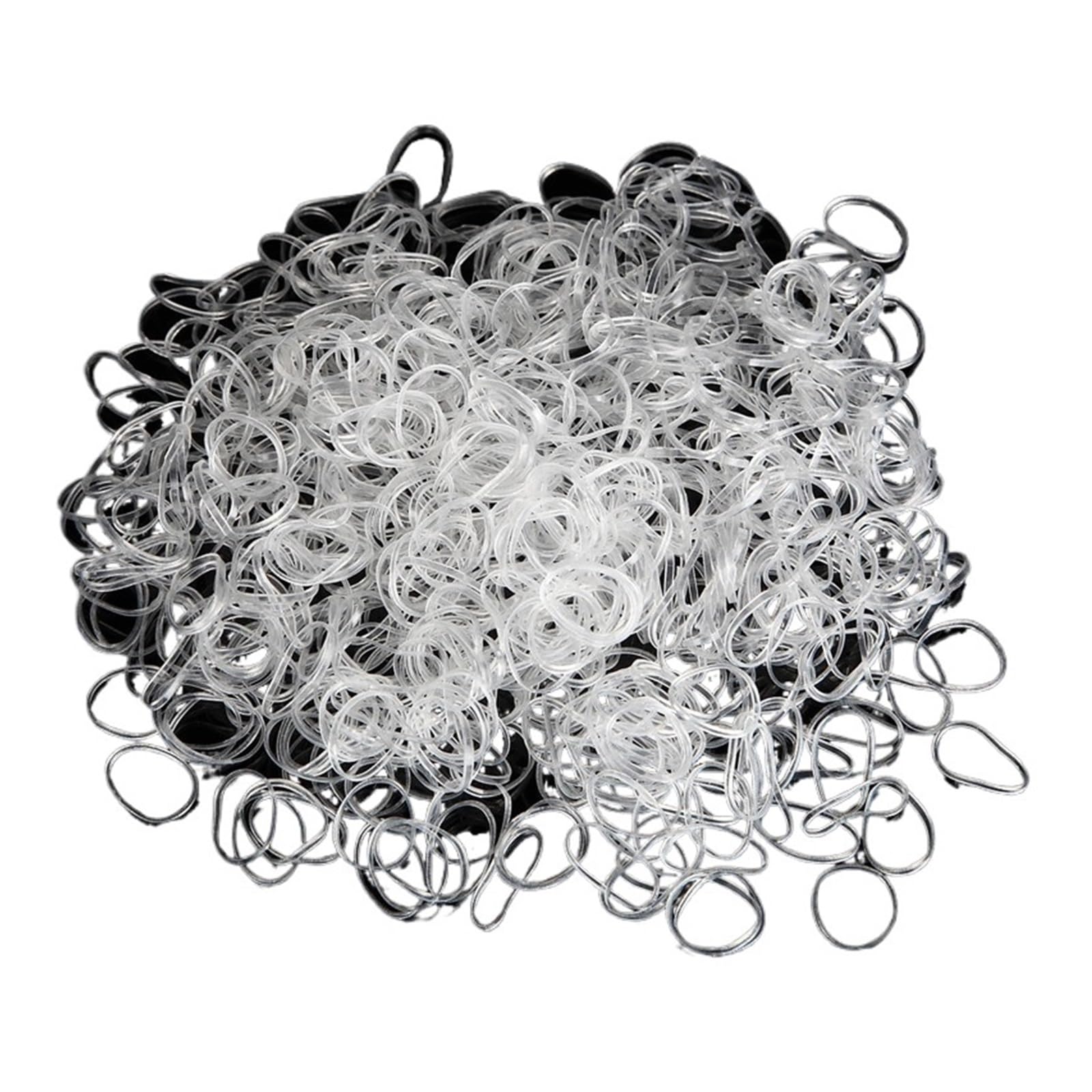 Elastici 1000 Pezzi/Confezione di Elastici for Capelli in Gel Trasparente, ECC.(Transparent)