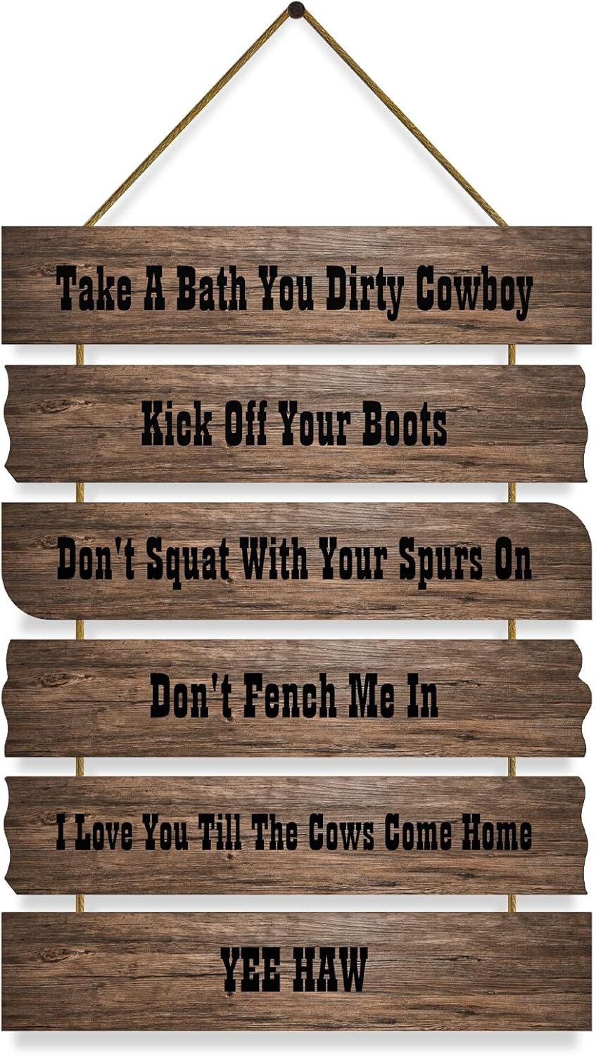 Amazon.com : Pickuparts Cowboy Western Wall Decor - Funny Rustic Home