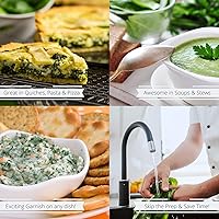 Vista 5 de Its Delish, recipiente reutilizable jumbo de 8 onzas Hojas de espinaca deshidratadas naturales de primera calidad para cocinar, acampar