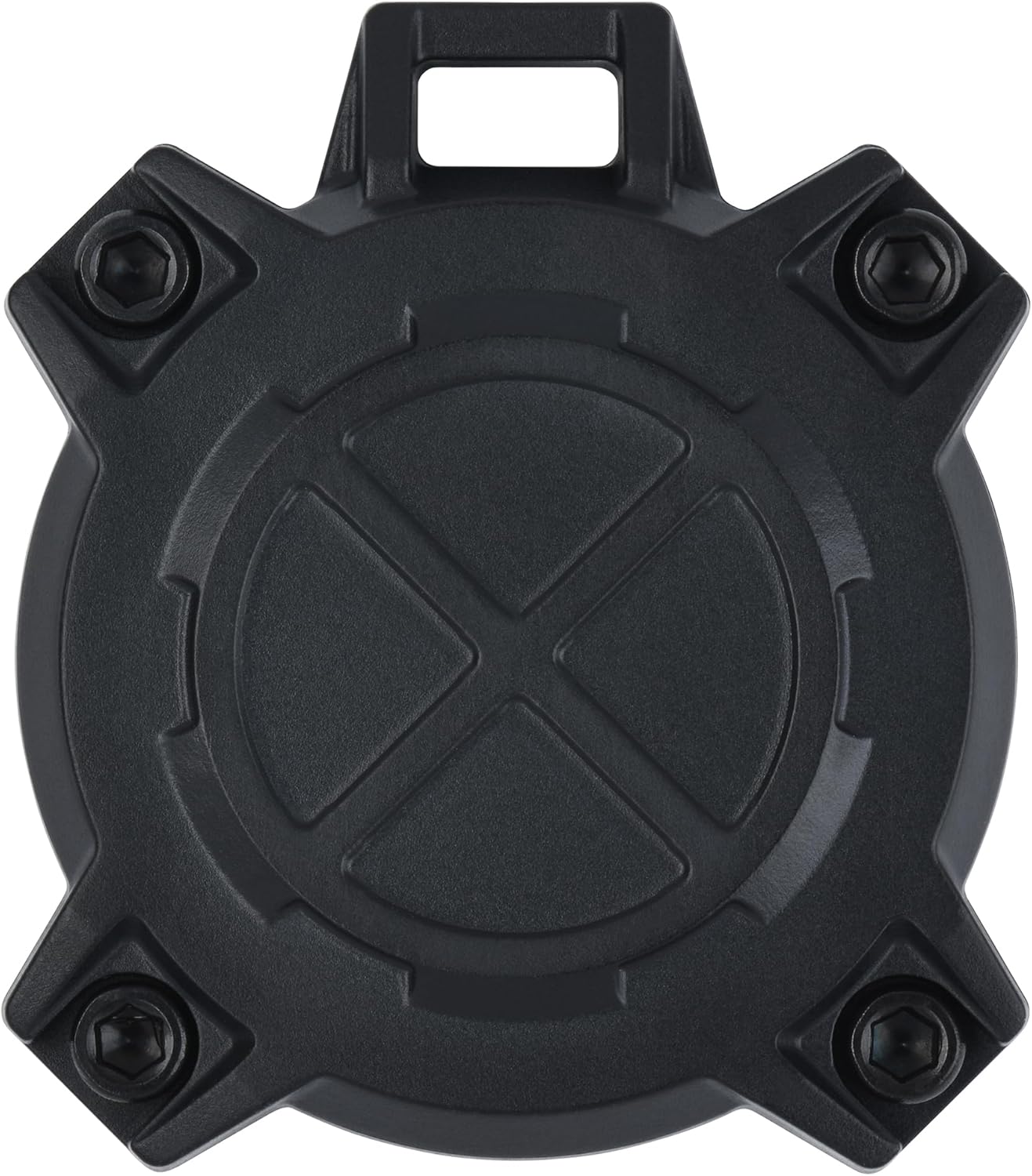 AJT DESIGN Shockproof Case Compatible with AirTag | Rugged Protective Holder, Secure Bolt-Together Design - Black