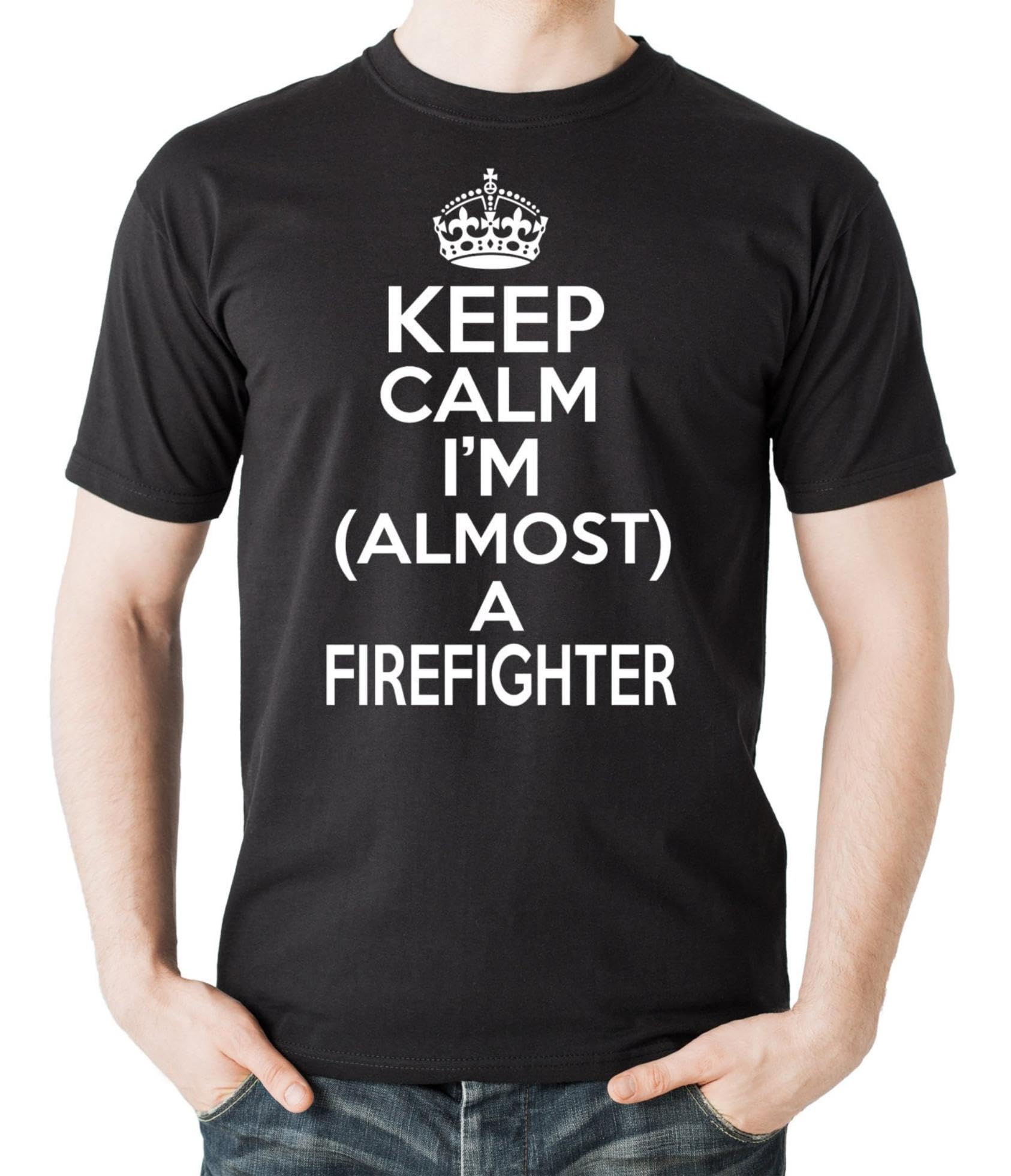 GenericKeep Calm I Am Almost a Firefighter T-Shirt Futures Firefighter Tee Shirt T Shirt