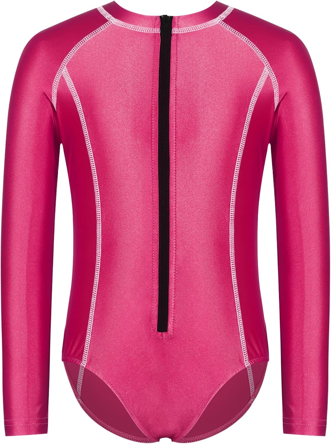 Swimsuit for Boys Girls Long Sleeve Rash Guard Shirt Front Zip Swimwear Surfing Suits Sun Protection Swim Suits