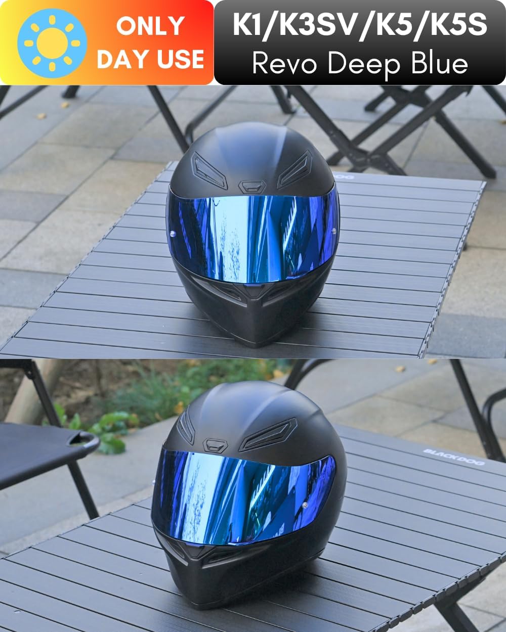 Motorcycle Helmet Visor for K1 K3SV K5 K5-S Visor Helmet Visor Replacement Uv Protection Anti-Scratch, Universal