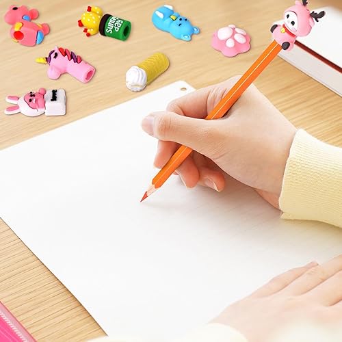 Miniatura 5 de Marspark 30 Pieces Pencil Toppers Animal Pencil Toppers Bulk Dinosaur Christmas Tree Pen Top Charms Decorations Clips for Games Prizes Xmas Party