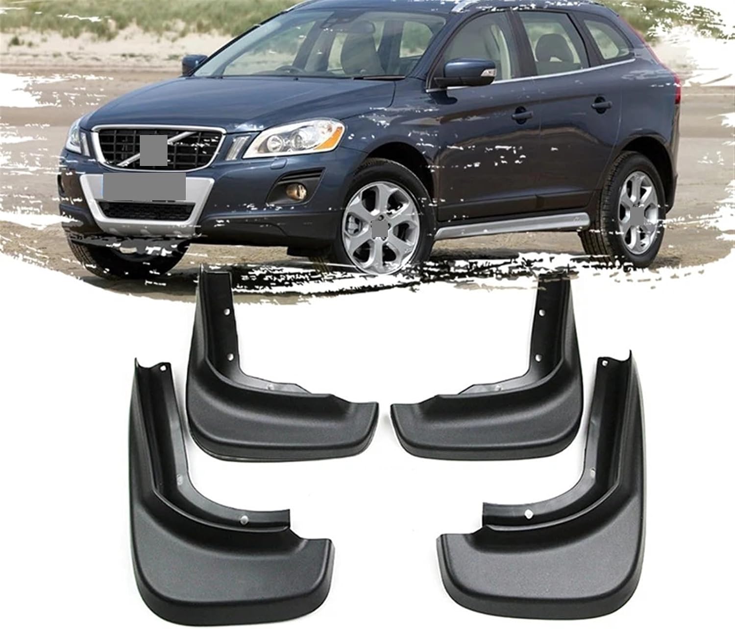 Car Mud Flaps For volvos XC60 2008~2017 Front Rear Mudflaps Splash Guards Upgrade Mudguards fenders Protector Auto Accessories(XC60 2008-2013)
