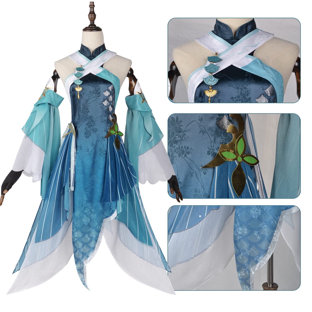 Amazon.co.jp: HALIA 原神 歌塵浪市真君 ピンばあや コスプレ衣装