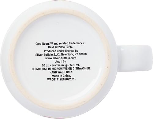 Miniatura 4 de Silver Buffalo Care Bears Positive Vibes - Taza de cerámica con purpurina, 20 onzas