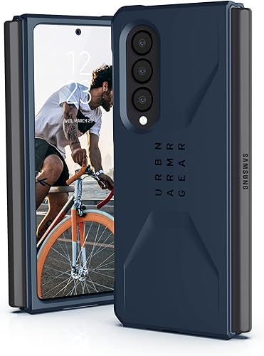 URBAN ARMOR GEAR UAG - Funda protectora diseñada para Samsung Galaxy Z Fold3 5G (2021), diseño civil, elegante, ultrafina, absorbente de golpes,