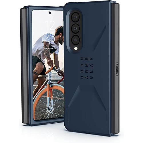 URBAN ARMOR GEAR UAG Designed for Samsung Galaxy Z Fold3 5G (2021) Case Civilian Sleek Ultra-Thin Shock-Absorbent Protective Cover, Mallard