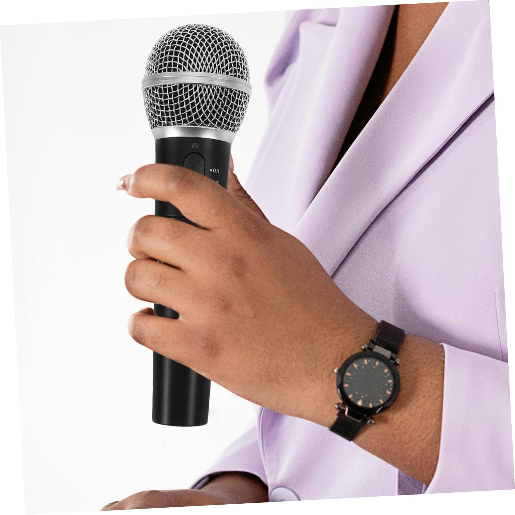 1juego Micrófono Inalámbrico Cable para Karaoke Micrófono Profesional De Mano Compatible Ordenadores y Dispositivos Móviles
