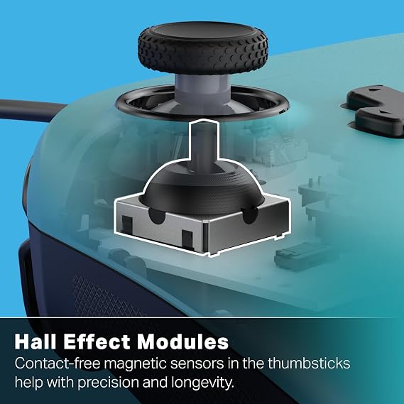 PowerA Advantage Wired Controller for Nintendo Switch 2 - Mario Time, Officially Licensed, Hall Effects, Mappable Buttons, Pro Controller, C Button, On-board Audio Controls