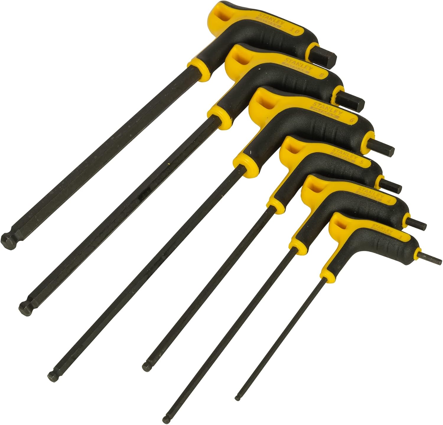 STANLEY FMHT0-69049 P-Handle Hex Key 6 Piece Set 3-8mm, Black