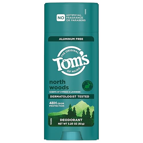 Miniatura 9 de Tom's of Maine North Woods - Desodorante natural sin aluminio para mujeres y hombres, se aplica transparente, protección contra olores y humedad,