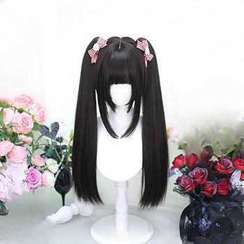 Amazon.co.jp: ツインテール コスプレウィッグ 姫カット