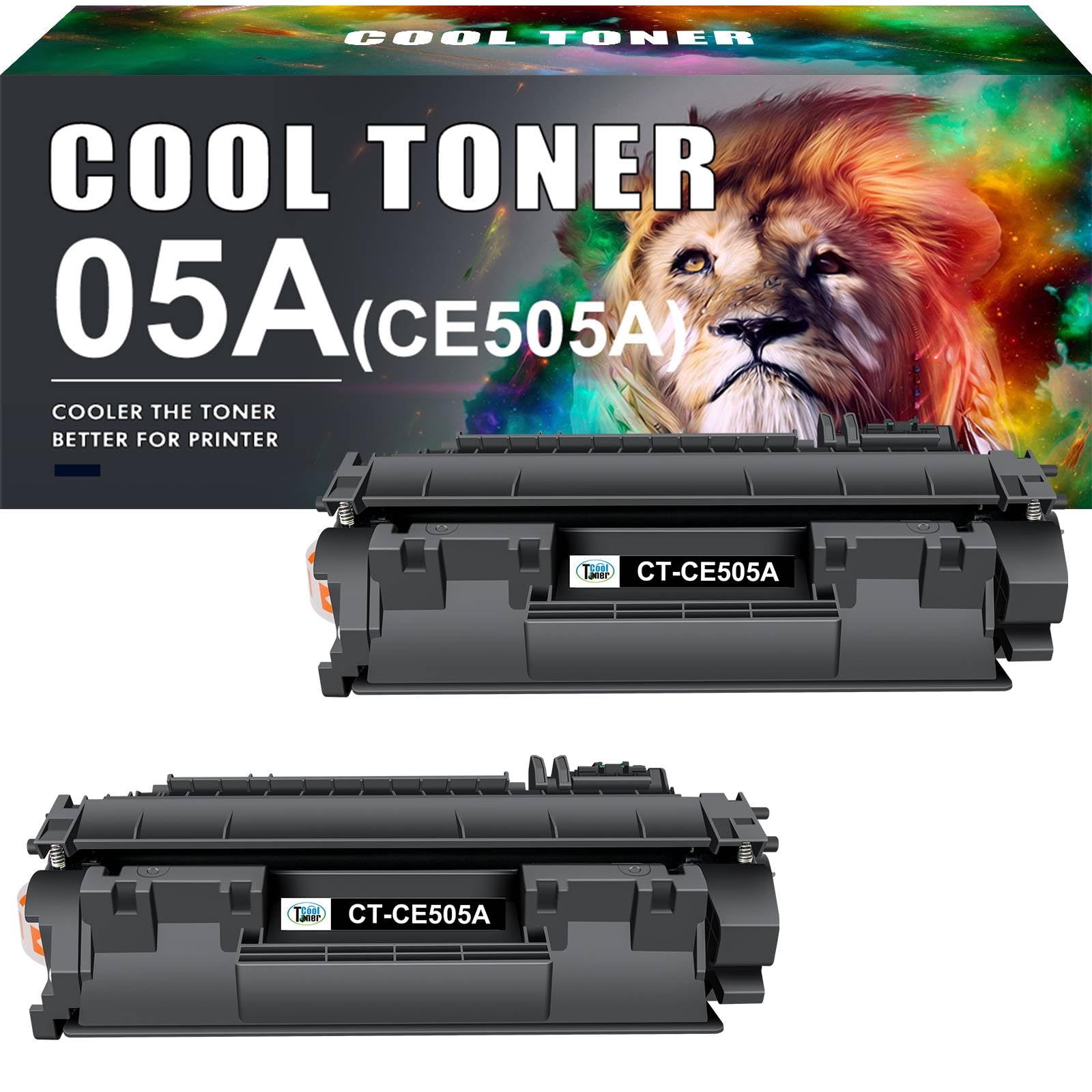 05A CE505A CE505X Compatibile per HP LaserJet P2035 P2055DN P2035N P2055 | LaserJet P2035 P2055DN P2035N P2055 P2055D P2055X P2030 P2050 Nero 2-Pack