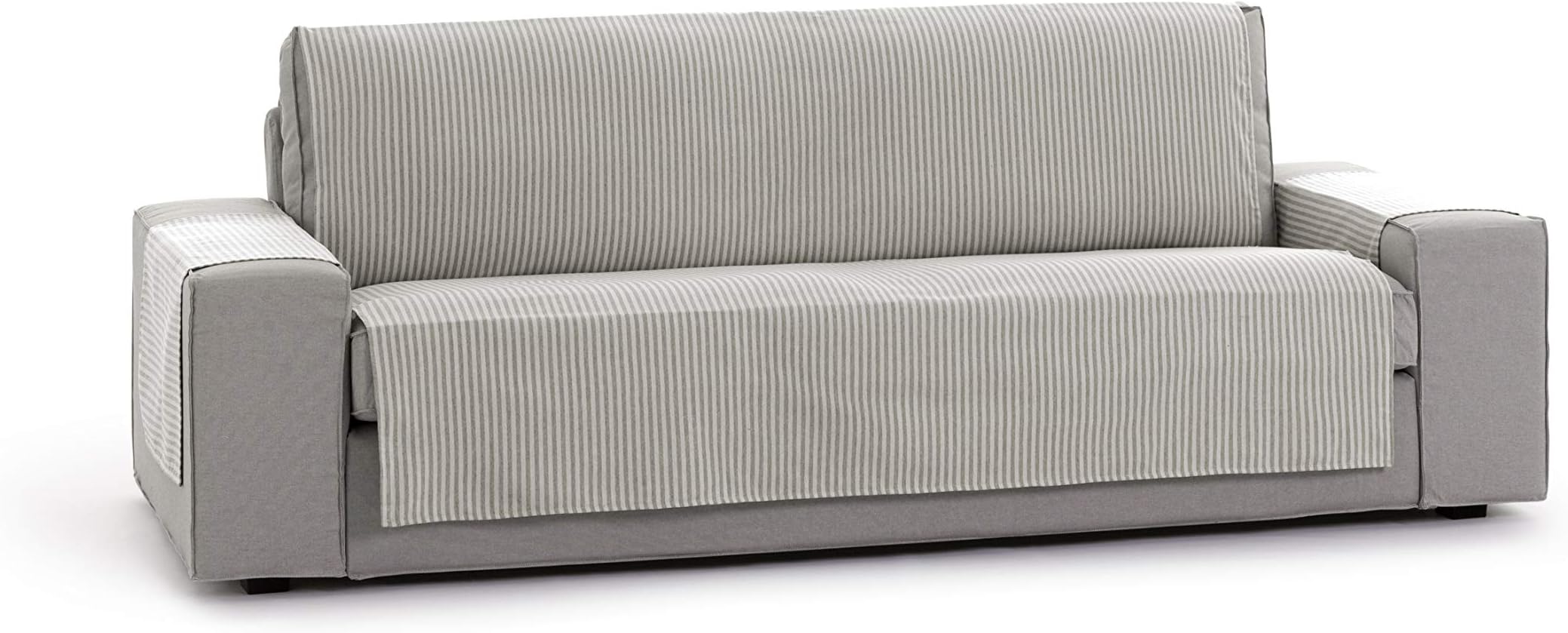 EysaCover, Cotton, Vison, 155cm Suitable for sofa sizes 170-210cm