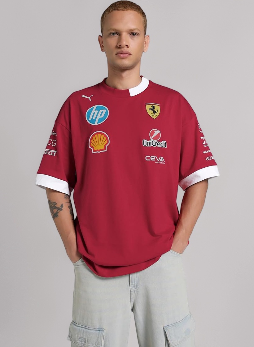 PUMA Scuderia Ferrari F1 2025 Driver's Oversized Tshirt