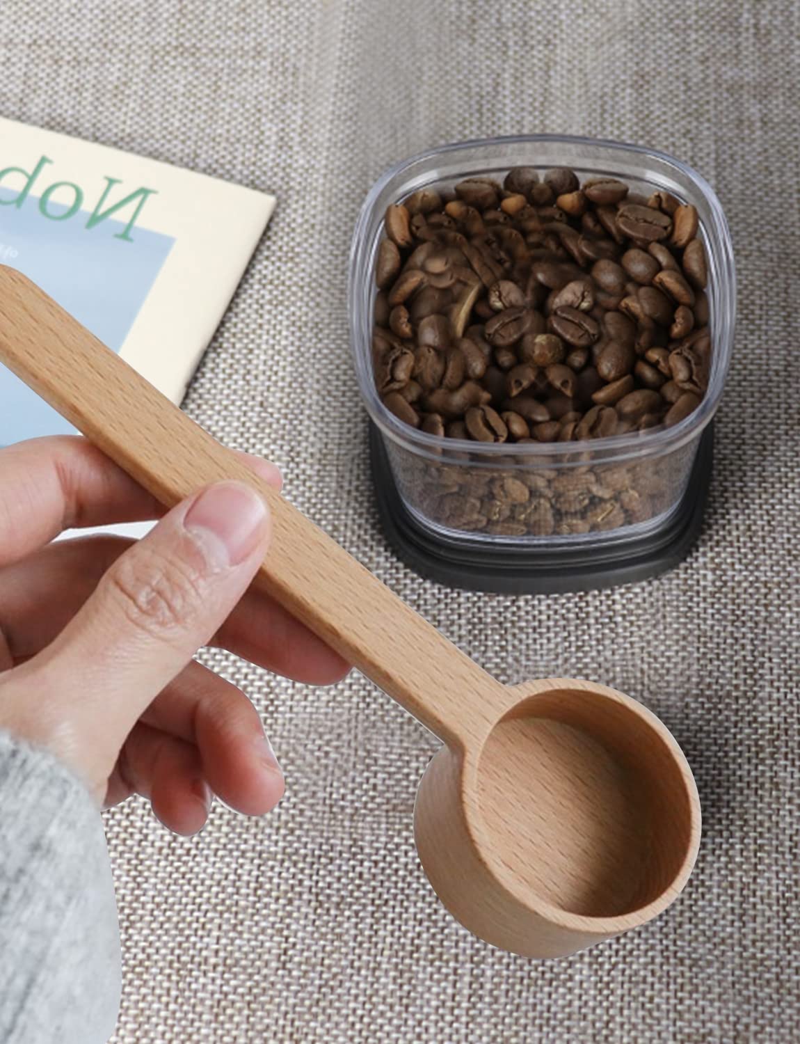 Holz-Kaffeelöffel / Messlöffel – 15 Ml (ca. 7-8 G), Aus Buchenholz, Für Kaffee, Tee, Zucker