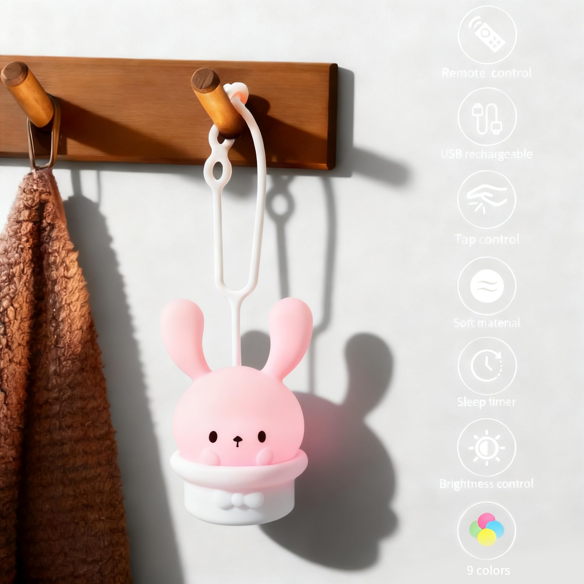 Amazon.co.jp: ベビーベッド用ナイトライト – タイミング&調光機能付き