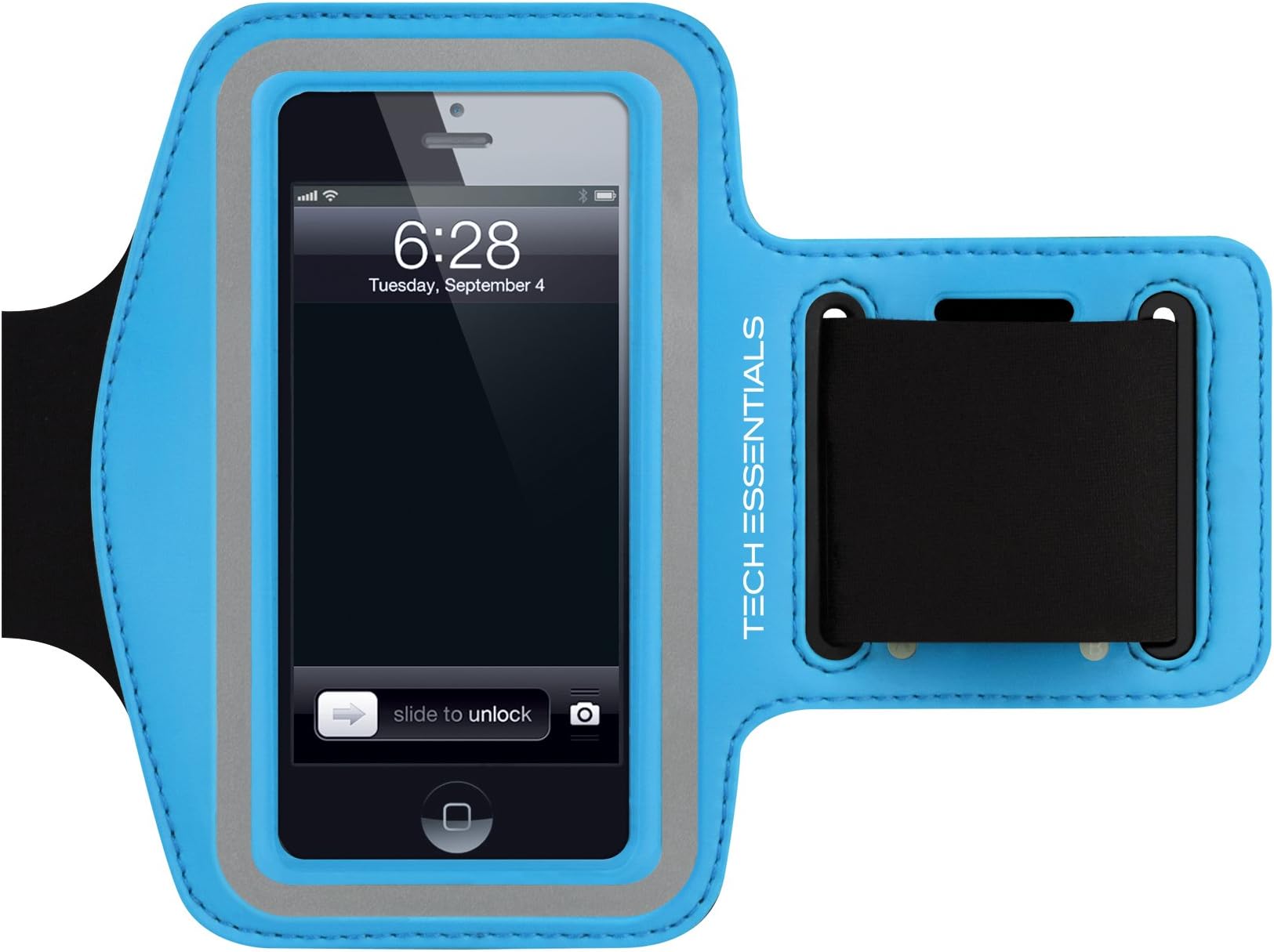 Tech Essentials Active Armband for iPhone 5, 4S, 4, and iPod Touch 5th Generation (Blue)