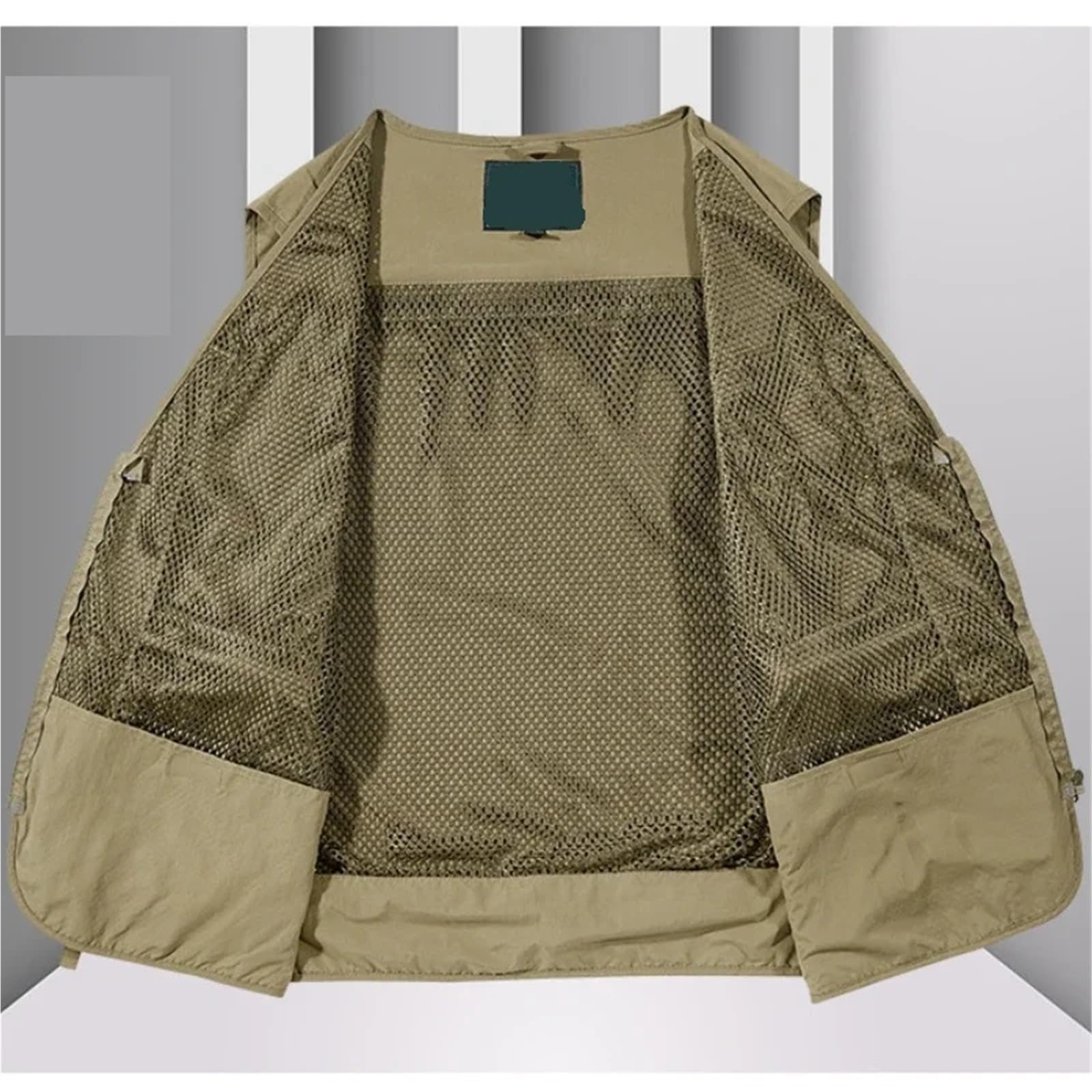 Chaleco de pesca multibolsillos, de malla de secado rápido, chaleco de pesca para hombre, chaleco para exteriores, senderismo, caza, casual, chaleco de pescador, abrigos sólidos sin mangas