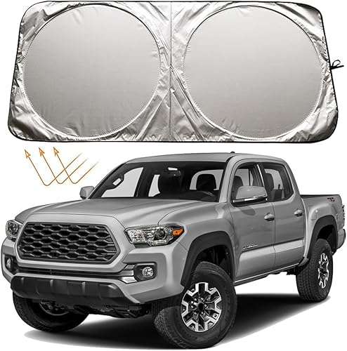 XHRING Parasol para parabrisas para Toyota Tacoma 2005-2025 Camry 2018-2024 2025 Avalon SR5 Trail Limited Platinum TRD Pro Off Road LE XLE SE XSE