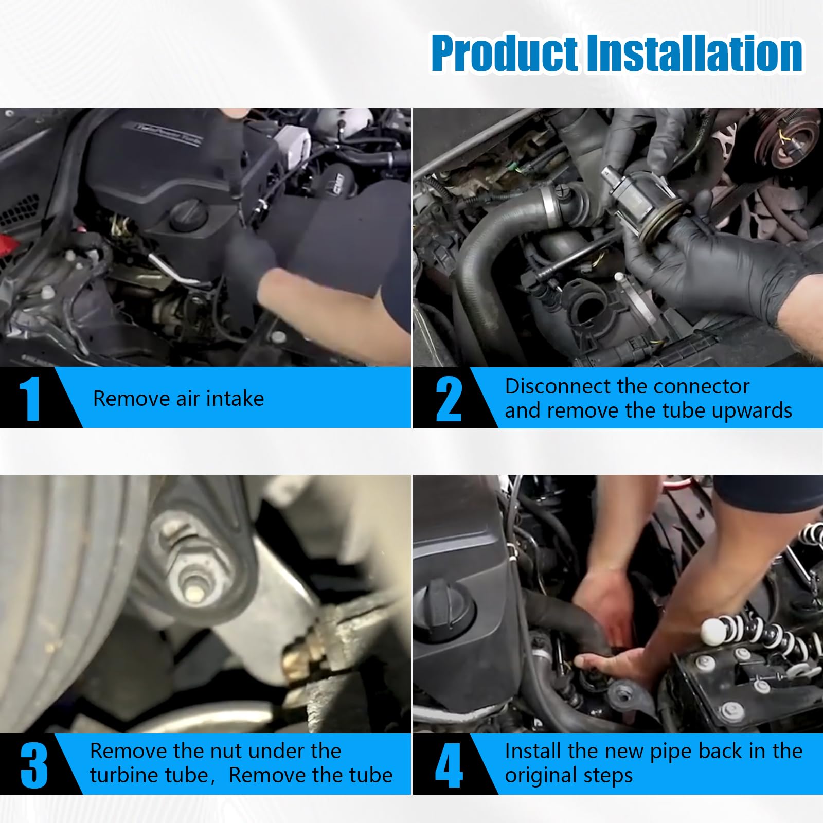 Tubo di ingresso turbo in alluminio silicio, compatibile con BMW N20 / N26 2.0T turbo motore -125i 220i 228i 320i 328i 420i 428i 520i 528i 13717605638