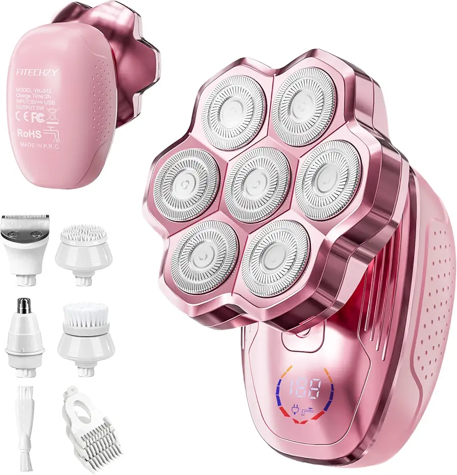 Electric Razors For Women Legs 5-in-1 Electric Shaver For Women & Body Shaver Waterproof Wet Dry 7-blade Women S Electric Shaver With Womens Facial Hair Shaver For Lady Face Underarms Public