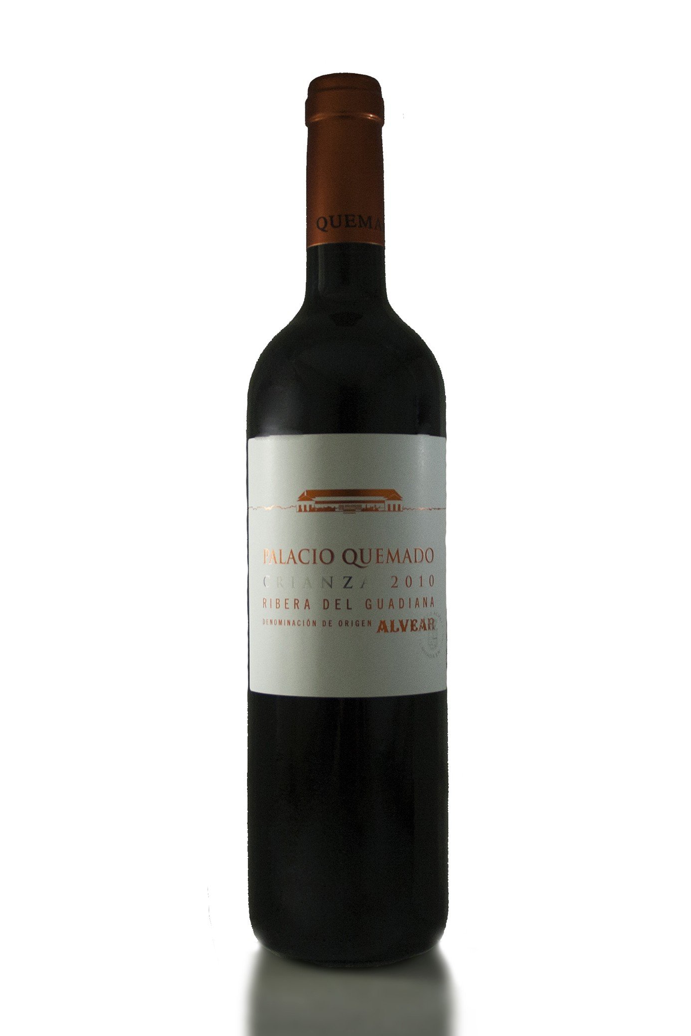 Vino Tinto Crianza D.O Ribera del Guadiana - Vinos Buenos para Regalar - Palacio Quemado 2020 - Pack 6 botellas 75cl