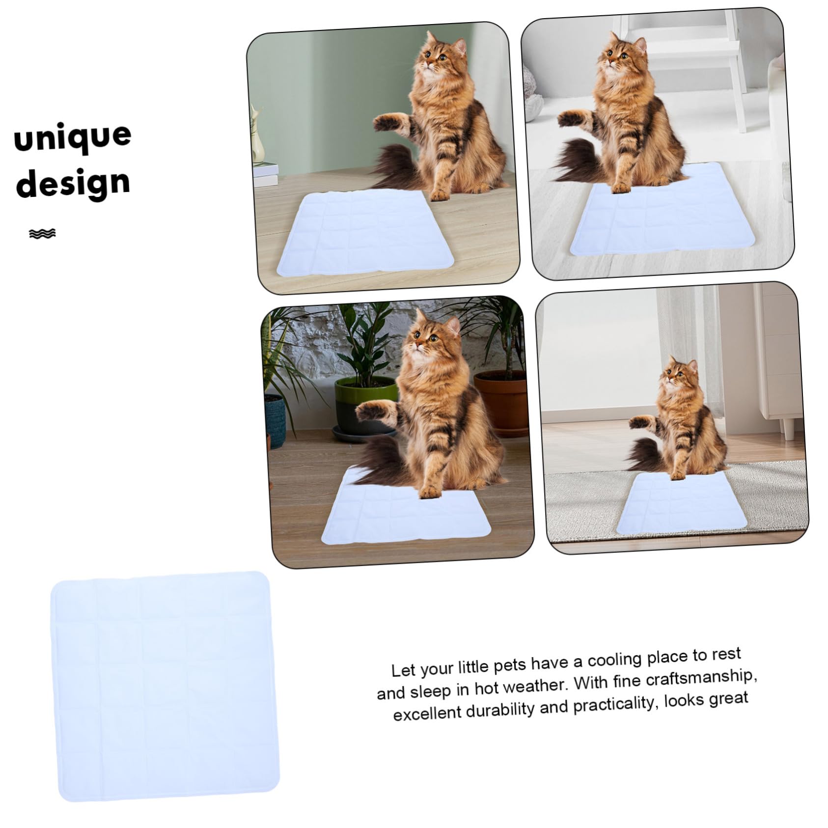 Tappetino Rinfrescante per Cane Autorefrescante Pvc Leggero | Festa Estiva, per Gatto e Cane, Facile da Spostare, Pratico e Confortevole, Uso in Estate e Caldo