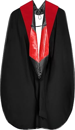 Unisex Deluxe Graduation Doctoral Hood with NO Gold Piping,Available Customization