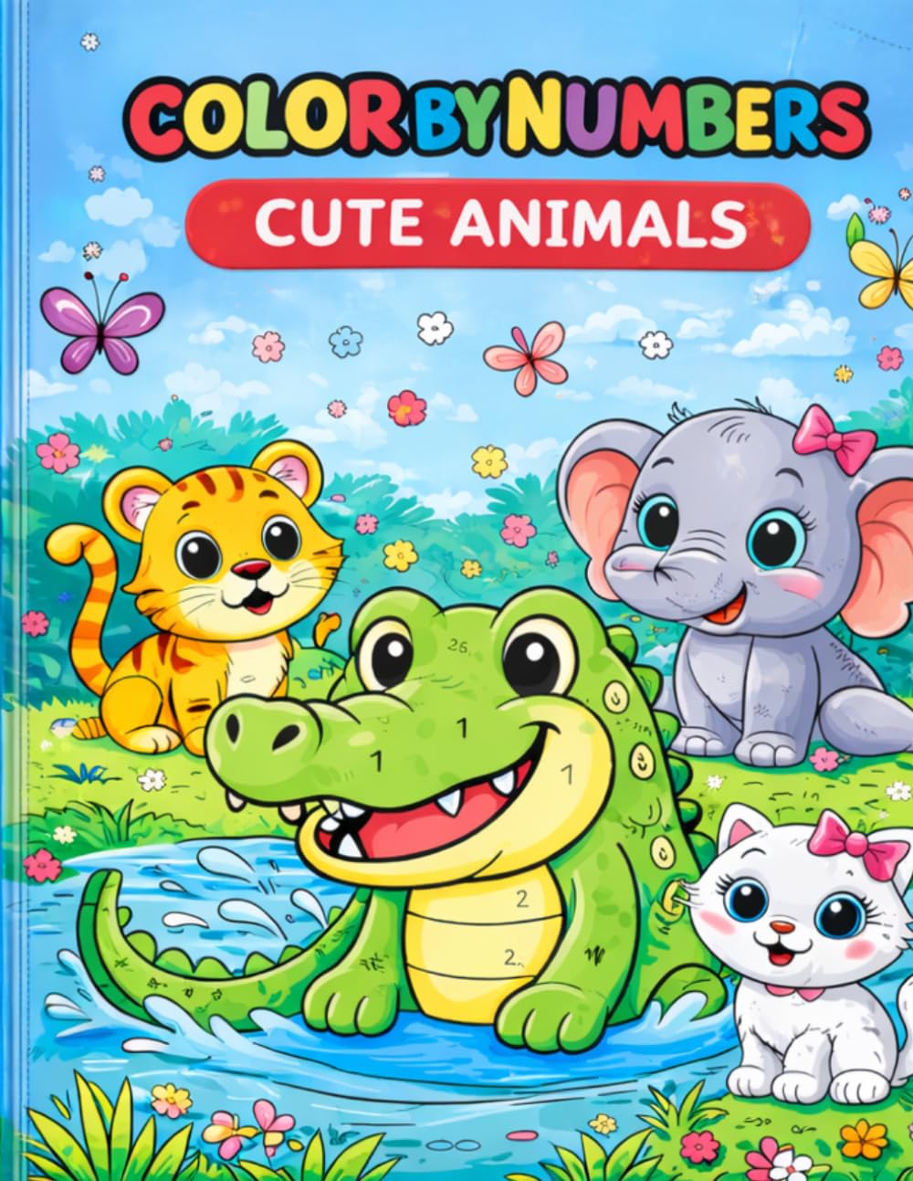 Color by Numbers Animals for Kids Ages 4-8: Fun and Easy Coloring Book for Kids Ages 4-8