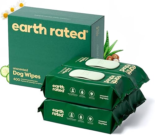 Vista 47 de Earth Rated - Toallitas texturizadas para mascotas, para perros y gatos, para limpieza y control de olores, para patas, cuerpo y trasero, sin Lavanda