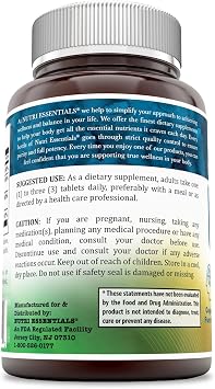 Calcium Magnesium Zinc + Vitamin D3 Tablets- Promotes Strong Bones & Teeth, Support Nerve & Muscle Function* (300 Count)