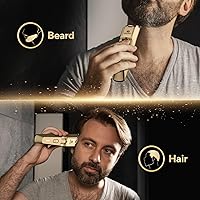 Vista 5 de Men's Beard Trimmer- All-in-One Trimmer with Precision Dial - Premium Facial Hair Groomer - Adjustable 20 Length Setting, USB Recharge Dock