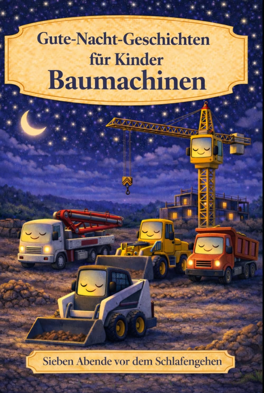 Baumaschinen: Gute-Nacht-Geschichten für Kinder