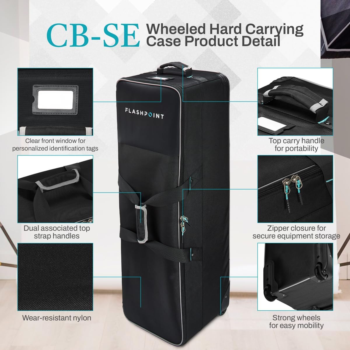 Flashpoint CB-SE Wheeled Hard Carrying Case