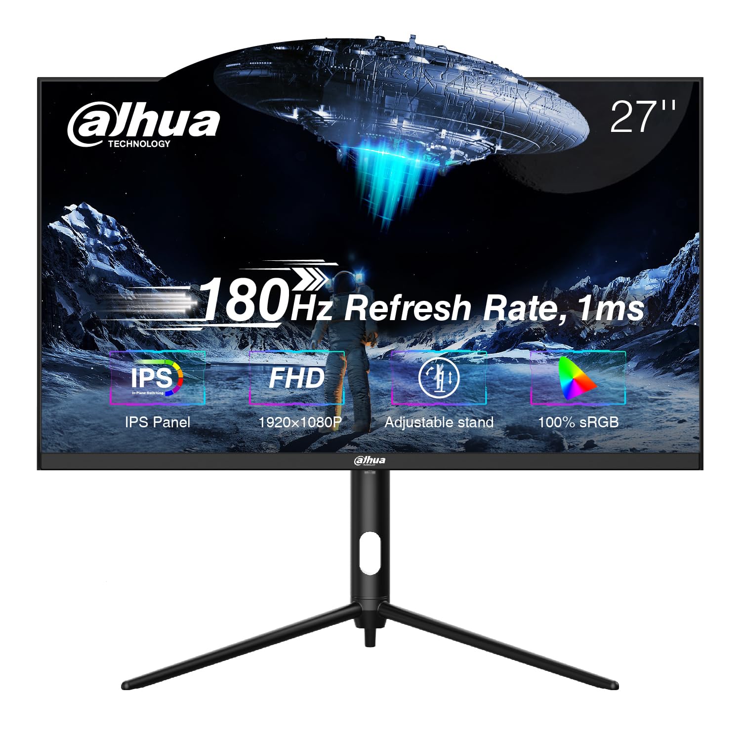 Dahua LM27-E231A 27inch Gaming Monitor,180Hz,OD1msAdiustable stand,100% sRGB, Adaptive sync
