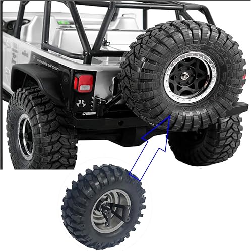 Miniatura 3 de ShareGoo - Accesorios de decoración de metal para neumáticos de juguete a control remoto compatibles con Axial SCX10 D90 Tamiya CC01 Wrangler
