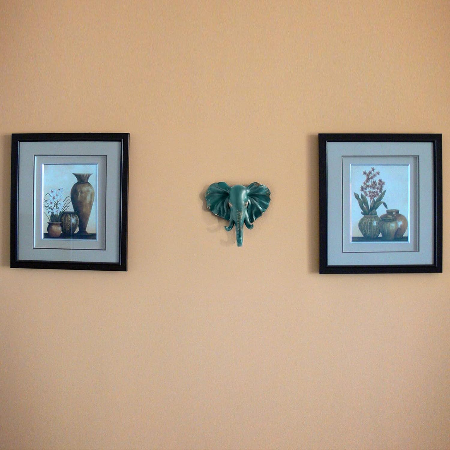 Elephant Head Single Wall Hook/Hanger Animal Shaped Coat Hat Hook Heavy Duty, Rustic Decorative Gift, Rustic Bronze Color - Image 9