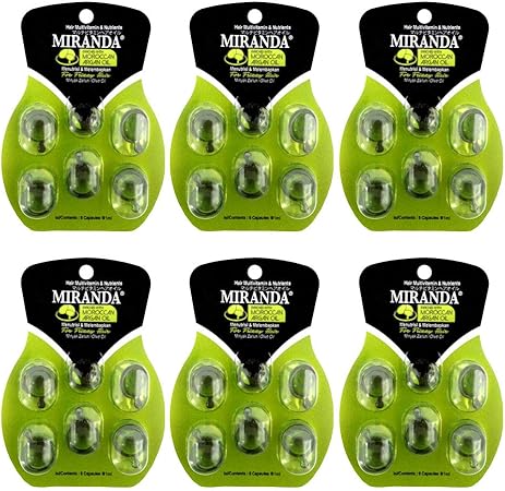 Amazon Miranda ミランダ ニュートリヘアオイル オリーブオイル 6セット 36粒 36粒 6カプセル 6セット Miranda ミランダ ヘアオイル 通販