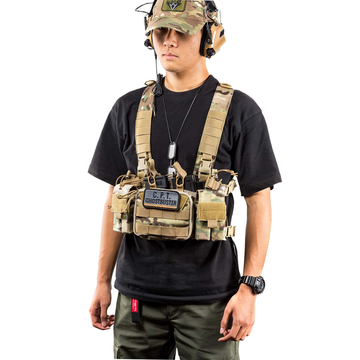 OneTigris Gilet Funzionale tattico Molle Rig in Torace