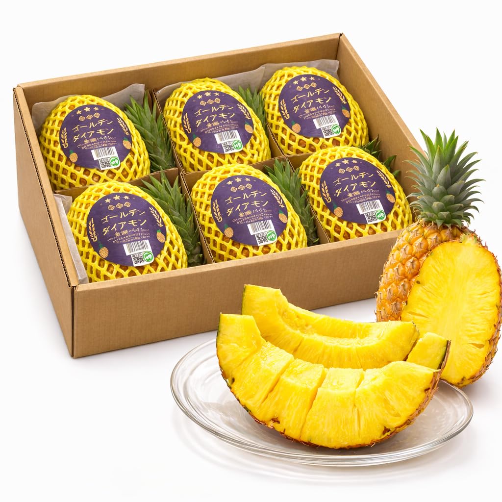 Amazon.co.jp: 台湾パイナップル 金鑚パイン 約10kg <6~8玉入> 産地 Amazon.co.jp: 台湾パイナップル 金鑚パイン 約10kg <6~8玉入> 産地
