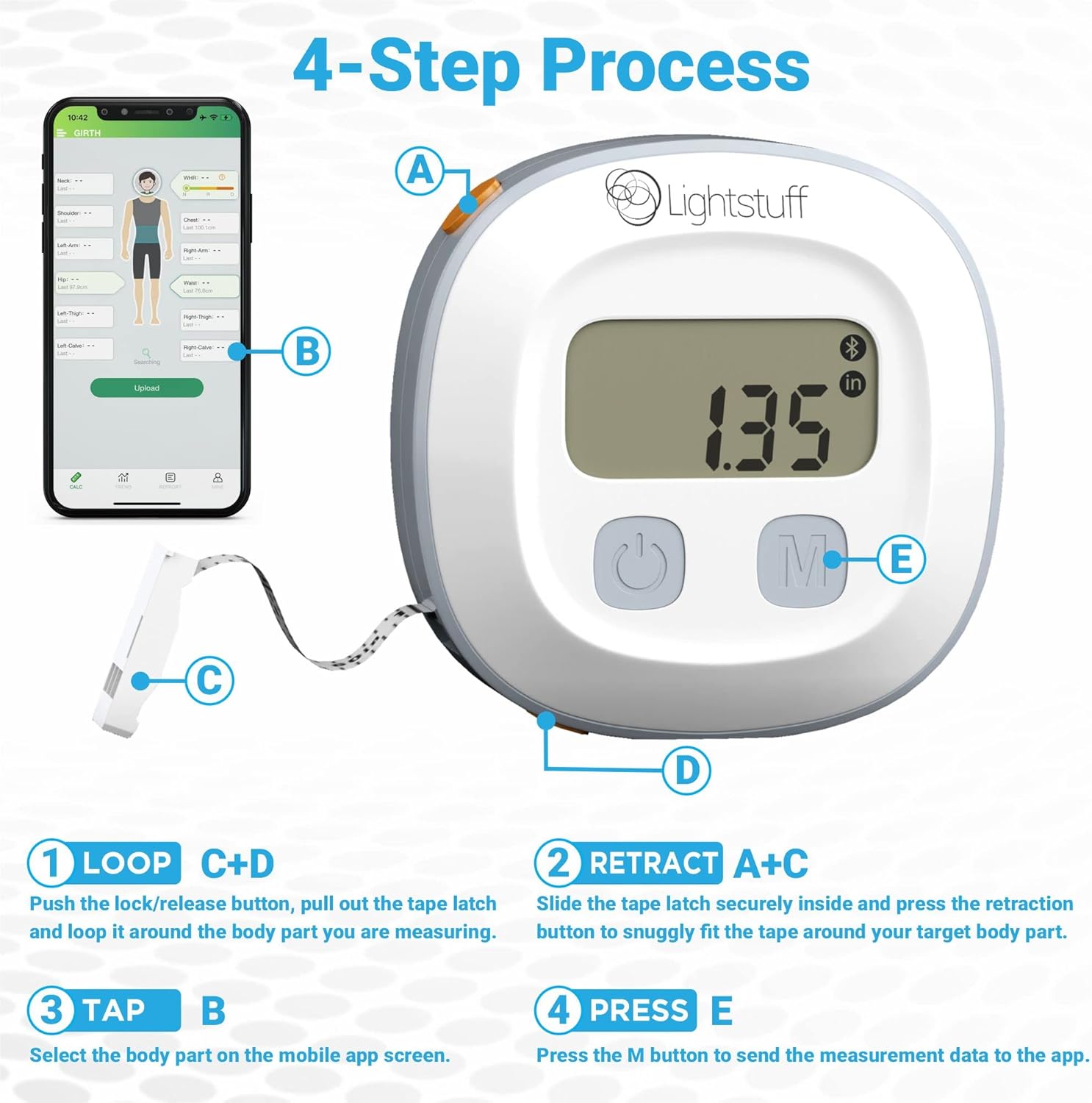 Best Combo for Keeping Track of Fat Percentage and Body Measurements : Health & Household