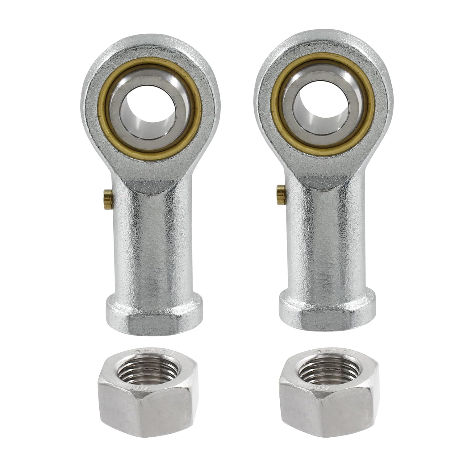 Biaungdo 2 Pcs 304 Stainless Steel PHSB8 Rod End Bearing, 1/2 x 1/2-20 Female Right Hand Heim Joint Rod End Bearing with Jam Nut