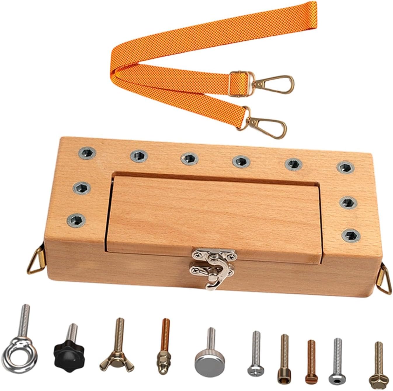 15 Pieces Screwdriver Board Set Sensory Toys Motor Activity Busy Board Wrench Nuts Bolt for 2 3 4 5 Year Old Children Kids